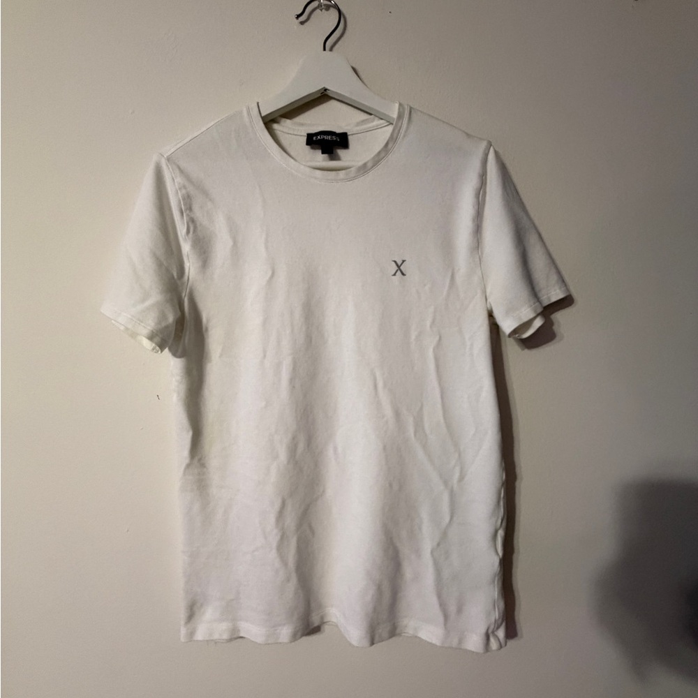 Express White Short Sleeve Men's Tee